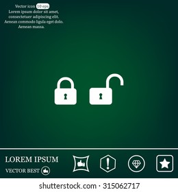 Lock vector icon