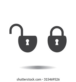 Lock vector icon