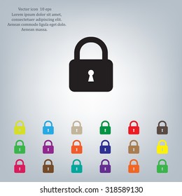 Lock vector icon