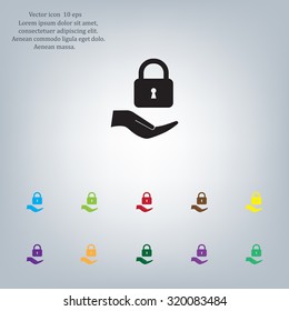 Lock vector icon