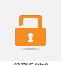 Lock vector icon