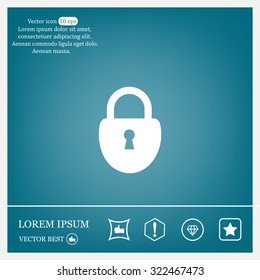 Lock vector icon