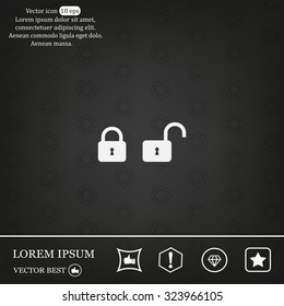 Lock vector icon