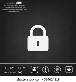 Lock vector icon