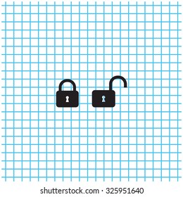 Lock vector icon