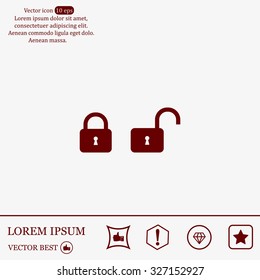 Lock vector icon