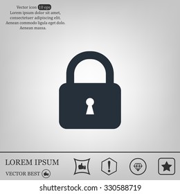Lock vector icon