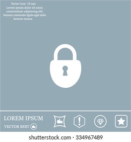 Lock vector icon