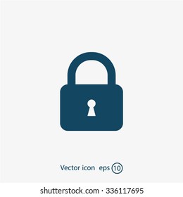 Lock vector icon