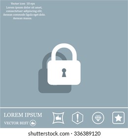 Lock vector icon