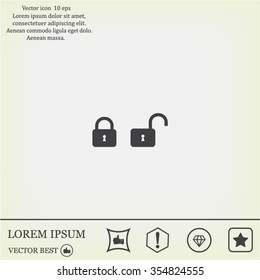 Lock vector icon
