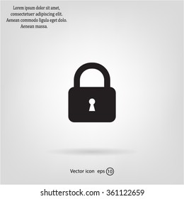 Lock vector icon
