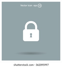 Lock vector icon