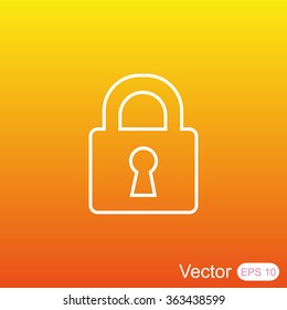 Lock vector icon