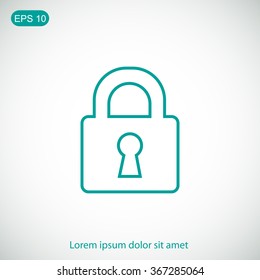 Lock vector icon