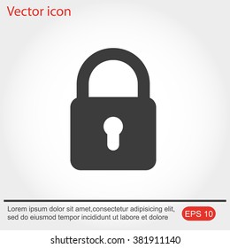 Lock vector icon