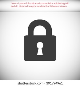 Lock vector icon