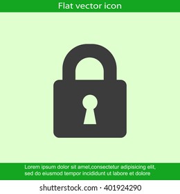Lock vector icon