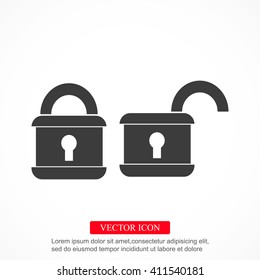 Lock vector icon
