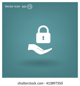 Lock vector icon