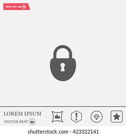 Lock vector icon