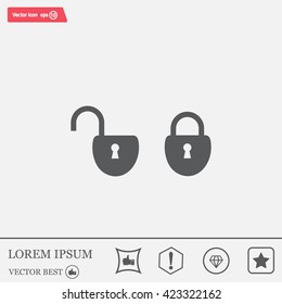 Lock vector icon