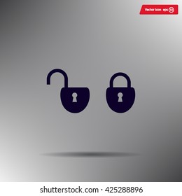 Lock vector icon
