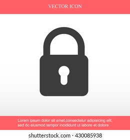 Lock vector icon
