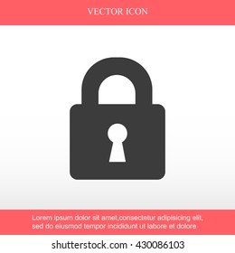Lock vector icon
