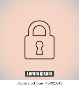 Lock vector icon
