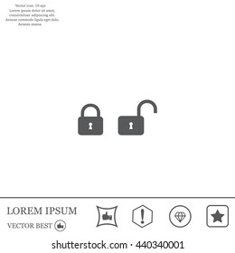 Lock vector icon