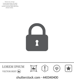 Lock vector icon