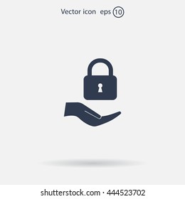 Lock vector icon
