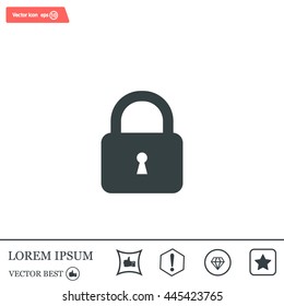 Lock vector icon