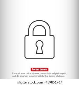 Lock vector icon