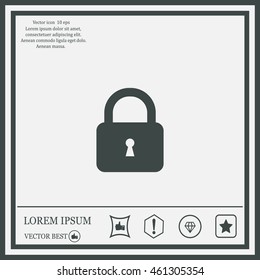 Lock vector icon
