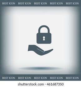 Lock vector icon