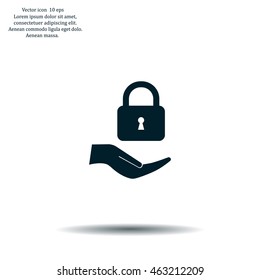 Lock vector icon