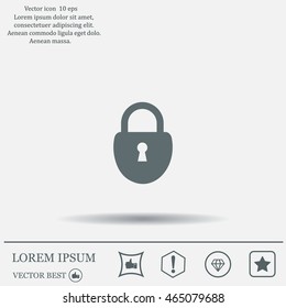 Lock vector icon