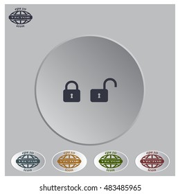 Lock vector icon