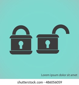 Lock vector icon