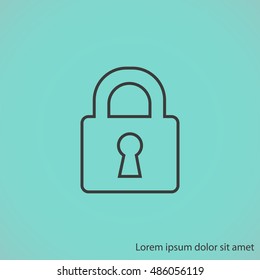 Lock vector icon