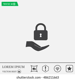 Lock vector icon
