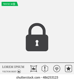 Lock vector icon