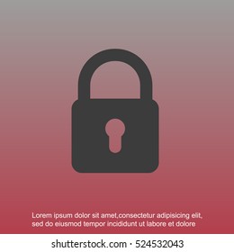 Lock vector icon