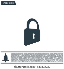 Lock vector icon