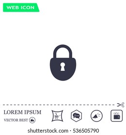 Lock vector icon