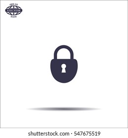 Lock vector icon