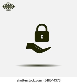 Lock vector icon