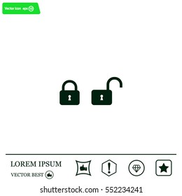 Lock vector icon